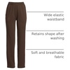 image:imageLands End Womens Cotton Knit Pull On PantsRich Coffee