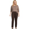 image:imageLands End Womens Cotton Knit Pull On PantsRich Coffee