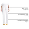 image:imageLands End Womens Cotton Knit Pull On PantsWhite