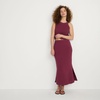 image:imageLands End Womens Cotton Pointelle Sweater Maxi Skirt  Set BottomBurgundy Spritz