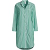 image:imageLands End Womens Cotton Poplin Long Sleeve Sleepshirt NightgownVibrant Clover Multi Stripe