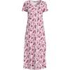 image:imageLands End Womens Cotton Short Sleeve Midcalf NightgownHot Pink Floral