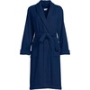 image:imageLands End Womens Cotton Terry Knee Length Spa Bath RobeDeep Sea Navy