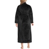 image:imageLands End Womens Cozy Plush Long Wrap RobeBlack
