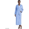 image:imageLands End Womens Cozy Plush Long Wrap RobeClear Blue Sky