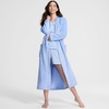 image:imageLands End Womens Cozy Plush Long Wrap RobeClear Blue Sky