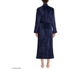 image:imageLands End Womens Cozy Plush Long Wrap RobeDeep Sea Navy