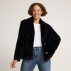 image:imageLands End Womens Faux Fur JacketBlack