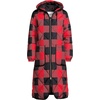 image:imageLands End Womens FeatherFree Insulated Diamond Quilted Maxi CoatCompass Red Check