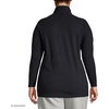 image:imageLands End Womens Fleece Quarter Zip PulloverBlack