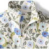 image:imageLands End Womens Fleece Quarter Zip PulloverBlue Allover Floral