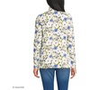 image:imageLands End Womens Fleece Quarter Zip PulloverBlue Allover Floral
