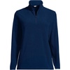 image:imageLands End Womens Fleece Quarter Zip PulloverDeep Sea Navy