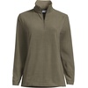 image:imageLands End Womens Fleece Quarter Zip PulloverForest Moss