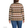 image:imageLands End Womens Fleece Quarter Zip PulloverLilacCamel Fairisle