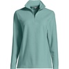 image:imageLands End Womens Fleece Quarter Zip PulloverMint Sky