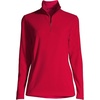 image:imageLands End Womens Fleece Quarter Zip PulloverRich Red