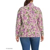 image:imageLands End Womens Fleece Quarter Zip PulloverSoft Mineral Blush Floral