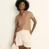 image:imageLands End Womens High Rise Pleated Aline 5 Linen ShortsFlax Linen