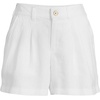 image:imageLands End Womens High Rise Pleated Aline 5 Linen ShortsWhite