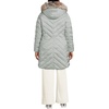 image:imageLands End Womens Insulated Cozy Fleece Lined Primaloft CoatLight Fog