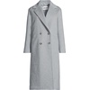 image:imageLands End Womens Insulated Double Breasted Wool CoatLight Gray Heather