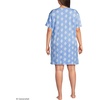 image:imageLands End Womens Interlock Above the Knee NightgownLight Sea Blue Floral Bouquets
