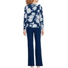 image:imageLands End Womens Knit 2 Piece Pajama Set  Long Sleeve Top and PantsDeep Sea Navy Daisies