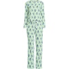 image:imageLands End Womens Knit 2 Piece Pajama Set  Long Sleeve Top and PantsMintBlue Sky Vintage Floral
