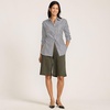 image:imageLands End Womens Knit High Rise Pleated 12 Bermuda ShortsForest Moss