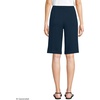 image:imageLands End Womens Knit High Rise Pleated 12 Bermuda ShortsRadiant Navy