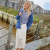 image:imageLands End Womens Lace Overlay Midi SkirtIvory Latte