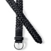 image:imageLands End Womens Leather Braided BeltBlack