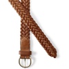 image:imageLands End Womens Leather Braided BeltChestnut