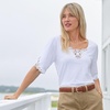 image:imageLands End Womens Leather Braided BeltChestnut