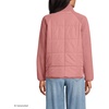 image:imageLands End Womens Mixed Media Sherpa Fleece JacketDark Rose Clay