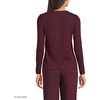 image:imageLands End Womens Pointelle Long Sleeve Sleep CardiganLush Burgundy