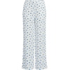 image:imageLands End Womens Pointelle Sleep PantsIvoryBlue Dainty Floral