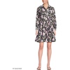 image:imageLands End Womens Poplin Button Front Dress with GodetsForest Moss Tropic Floral
