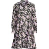 image:imageLands End Womens Poplin Button Front Dress with GodetsForest Moss Tropic Floral