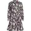 image:imageLands End Womens Poplin Button Front Dress with GodetsForest Moss Tropic Floral