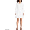 image:imageLands End Womens Poplin Button Front Dress with GodetsWhite