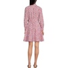 image:imageLands End Womens Poplin Button Front Dress with GodetsWhiteCoral Red Painted Posies