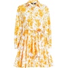 image:imageLands End Womens Poplin Button Front Dress with GodetsYellow Mosaic Floral