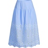 image:imageLands End Womens Poplin Drop Waist Midi SkirtLight Sea Blue