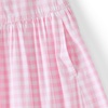 image:imageLands End Womens Poplin Drop Waist Midi SkirtSeaside Pink Gingham