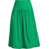image:imageLands End Womens Poplin Drop Waist Midi SkirtVibrant Clover