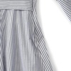 image:imageLands End Womens Poplin Midi Wrap Front DressMidnight Sky Pinstripe