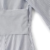 image:imageLands End Womens Poplin Midi Wrap Front DressMidnight Sky Pinstripe