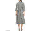 image:imageLands End Womens Poplin Midi Wrap Front DressRiver Stone Double Stripe
